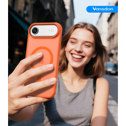 Vansdon magnétique coque pour iphone air avec 1 verre trempé, compatible avec magsafe, protection contre les chutes de qualité m