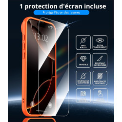 Vansdon magnétique coque pour iphone air avec 1 verre trempé, compatible avec magsafe, protection contre les chutes de qualité m