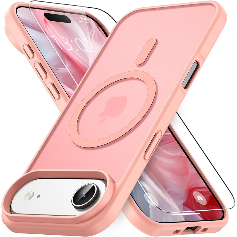 Vansdon Magnétique Coque pour iPhone Air avec 1 Verre Trempé, Compatible avec MagSafe, Protection Contre Les Chutes de qualité M