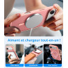 Vansdon Magnétique Coque pour iPhone Air avec 1 Verre Trempé, Compatible avec MagSafe, Protection Contre Les Chutes de qualité M