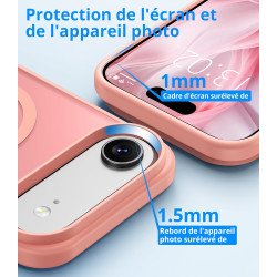 Vansdon Magnétique Coque pour iPhone Air avec 1 Verre Trempé, Compatible avec MagSafe, Protection Contre Les Chutes de qualité M