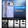 Vansdon Magnétique Coque pour iPhone Air avec 1 Verre Trempé, Compatible avec MagSafe, Protection Contre Les Chutes de qualité M