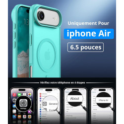 Vansdon Magnétique Coque pour iPhone Air avec 1 Verre Trempé, Compatible avec MagSafe, Protection Contre Les Chutes de qualité M