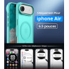 Vansdon Magnétique Coque pour iPhone Air avec 1 Verre Trempé, Compatible avec MagSafe, Protection Contre Les Chutes de qualité M