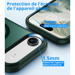 Vansdon Magnétique Coque pour iPhone Air avec 1 Verre Trempé, Compatible avec MagSafe, Protection Contre Les Chutes de qualité M