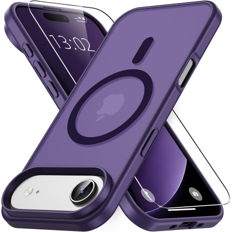 Vansdon Magnétique Coque pour iPhone Air avec 1 Verre Trempé, Compatible avec MagSafe, Protection Contre Les Chutes de qualité M