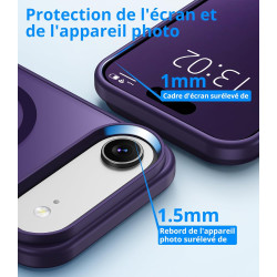 Vansdon Magnétique Coque pour iPhone Air avec 1 Verre Trempé, Compatible avec MagSafe, Protection Contre Les Chutes de qualité M