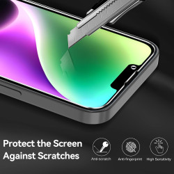 ivoler Coque Magnétique pour iPhone 14, Compatible avec Magsafe, 2 Pièces Verre Trempé - Étui Antichoc avec Protection Militaire