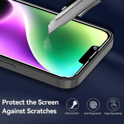 ivoler Coque Magnétique pour iPhone 14, Compatible avec Magsafe, 2 Pièces Verre Trempé - Étui Antichoc avec Protection Militaire