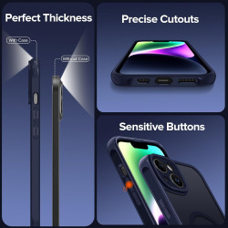 ivoler Coque Magnétique pour iPhone 14, Compatible avec Magsafe, 2 Pièces Verre Trempé - Étui Antichoc avec Protection Militaire