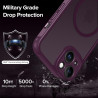 ivoler Coque Magnétique pour iPhone 14, Compatible avec Magsafe, 2 Pièces Verre Trempé - Étui Antichoc avec Protection Militaire