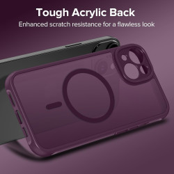 ivoler Coque Magnétique pour iPhone 14, Compatible avec Magsafe, 2 Pièces Verre Trempé - Étui Antichoc avec Protection Militaire