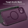 ivoler Coque Magnétique pour iPhone 14, Compatible avec Magsafe, 2 Pièces Verre Trempé - Étui Antichoc avec Protection Militaire
