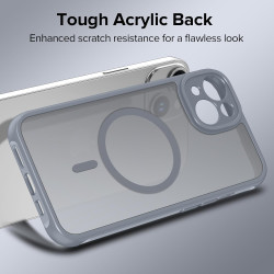 ivoler Coque Magnétique pour iPhone 14, Compatible avec Magsafe, 2 Pièces Verre Trempé - Étui Antichoc avec Protection Militaire