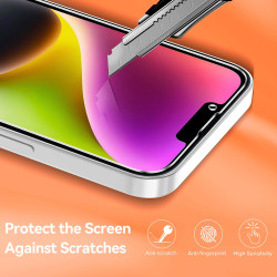 Ivoler coque magnétique pour iphone 14, compatible avec magsafe, 2 pièces verre trempé - étui antichoc avec protection militaire