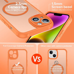 Ivoler coque magnétique pour iphone 14, compatible avec magsafe, 2 pièces verre trempé - étui antichoc avec protection militaire