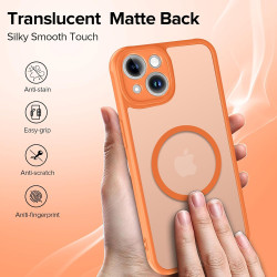 Ivoler coque magnétique pour iphone 14, compatible avec magsafe, 2 pièces verre trempé - étui antichoc avec protection militaire