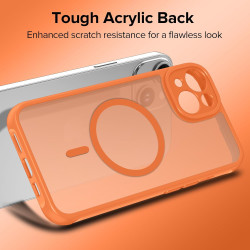 Ivoler coque magnétique pour iphone 14, compatible avec magsafe, 2 pièces verre trempé - étui antichoc avec protection militaire