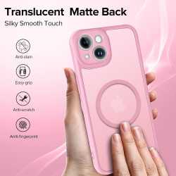 ivoler Coque Magnétique pour iPhone 14, Compatible avec Magsafe, 2 Pièces Verre Trempé - Étui Antichoc avec Protection Militaire