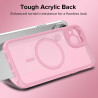 ivoler Coque Magnétique pour iPhone 14, Compatible avec Magsafe, 2 Pièces Verre Trempé - Étui Antichoc avec Protection Militaire