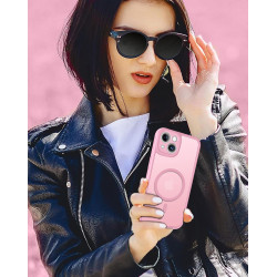 ivoler Coque Magnétique pour iPhone 14, Compatible avec Magsafe, 2 Pièces Verre Trempé - Étui Antichoc avec Protection Militaire