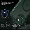 ivoler Coque Magnétique pour iPhone 14, Compatible avec Magsafe, 2 Pièces Verre Trempé - Étui Antichoc avec Protection Militaire