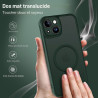 ivoler Coque Magnétique pour iPhone 14, Compatible avec Magsafe, 2 Pièces Verre Trempé - Étui Antichoc avec Protection Militaire