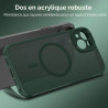 ivoler Coque Magnétique pour iPhone 14, Compatible avec Magsafe, 2 Pièces Verre Trempé - Étui Antichoc avec Protection Militaire