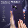 ivoler Coque Magnétique pour iPhone 14, Compatible avec Magsafe, 2 Pièces Verre Trempé - Étui Antichoc avec Protection Militaire