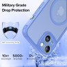 ivoler Coque Magnétique pour iPhone 14, Compatible avec Magsafe, 2 Pièces Verre Trempé - Étui Antichoc avec Protection Militaire