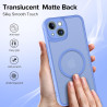 ivoler Coque Magnétique pour iPhone 14, Compatible avec Magsafe, 2 Pièces Verre Trempé - Étui Antichoc avec Protection Militaire