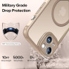 ivoler Magnétique Coque 3 en 1 Compatible avec iPhone 14 - Étui Antichoc avec Protection Militaire, 2 Pièces Verre Trempé, Houss