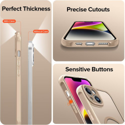 ivoler Magnétique Coque 3 en 1 Compatible avec iPhone 14 - Étui Antichoc avec Protection Militaire, 2 Pièces Verre Trempé, Houss