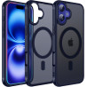 ivoler Coque Magnétique pour iPhone 16 Plus, Compatible avec MagSafe, Translucide Mat Arrière Étui de Protection en Silicone Liq