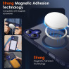 ivoler Coque Magnétique pour iPhone 16 Plus, Compatible avec MagSafe, Translucide Mat Arrière Étui de Protection en Silicone Liq