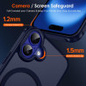 ivoler Coque Magnétique pour iPhone 16 Plus, Compatible avec MagSafe, Translucide Mat Arrière Étui de Protection en Silicone Liq