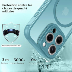 ivoler Coque Magnétique pour iPhone 11 Pro Max 6.5 Pouces, Compatible avec MagSafe, [Protection Antichoc Militaire] Translucide 
