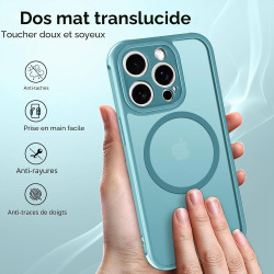 ivoler Coque Magnétique pour iPhone 11 Pro Max 6.5 Pouces, Compatible avec MagSafe, [Protection Antichoc Militaire] Translucide 