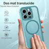 ivoler Coque Magnétique pour iPhone 11 Pro Max 6.5 Pouces, Compatible avec MagSafe, [Protection Antichoc Militaire] Translucide 