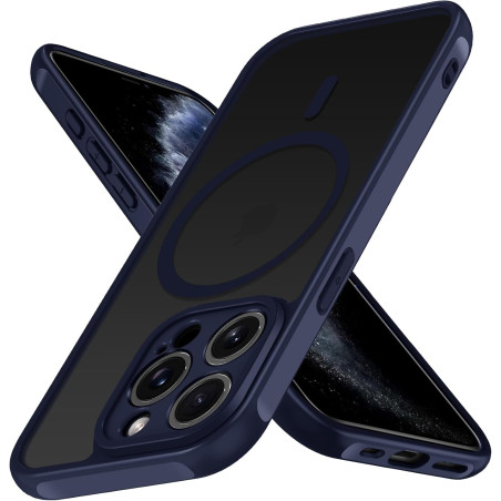 ivoler Coque Magnétique pour iPhone 11 Pro 5.8 Pouces, Compatible avec MagSafe, [Protection Antichoc Militaire] Translucide Mat 