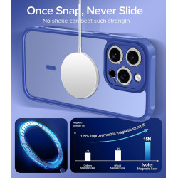 ivoler Coque Magnétique pour iPhone 11 Pro 5.8 Pouces, Compatible avec MagSafe, [Protection Antichoc Militaire] Translucide Mat 