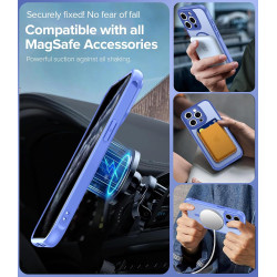 ivoler Coque Magnétique pour iPhone 11 Pro 5.8 Pouces, Compatible avec MagSafe, [Protection Antichoc Militaire] Translucide Mat 