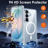 ivoler Magnétique Coque 3 en 1 Compatible avec Samsung Galaxy S26 5G - Étui Antichoc avec Protection Militaire, 2 Pièces Verre T