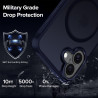 ivoler Coque Magnétique pour iPhone 17, Compatible avec MagSafe, [Protection Antichoc Militaire] Translucide Mat Arrière Étui de