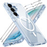 ivoler Coque Magnétique pour Samsung Galaxy S26+ 5G/ S26 Plus 5G avec 2 Pièces Verre Trempé, Compatible avec MagSafe, [Anti-Jaun