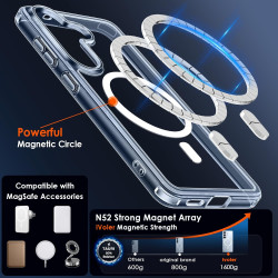 ivoler Coque Magnétique pour Samsung Galaxy S26+ 5G/ S26 Plus 5G avec 2 Pièces Verre Trempé, Compatible avec MagSafe, [Anti-Jaun