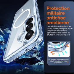 ivoler Coque Magnétique pour Samsung Galaxy S26+ 5G/ S26 Plus 5G avec 2 Pièces Verre Trempé, Compatible avec MagSafe, [Anti-Jaun