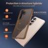 ivoler Coque Magnétique pour Samsung Galaxy S26 5G avec 2 Pièces Verre Trempé, Compatible avec MagSafe, Translucide Mat Arrière 
