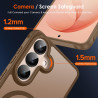 ivoler Coque Magnétique pour Samsung Galaxy S26 5G avec 2 Pièces Verre Trempé, Compatible avec MagSafe, Translucide Mat Arrière 
