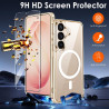 ivoler Magnétique Coque 3 en 1 Compatible avec Samsung Galaxy S26 5G - Étui Antichoc avec Protection Militaire, 2 Pièces Verre T